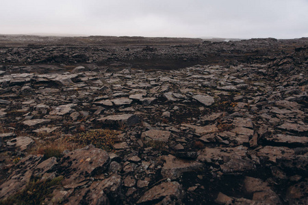 青苔被盖的熔岩领域图片