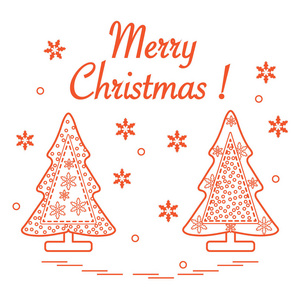 可爱矢量插画的缝合圣诞树装饰无线