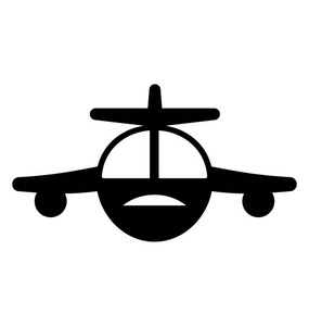 飞机标志符号矢量图标