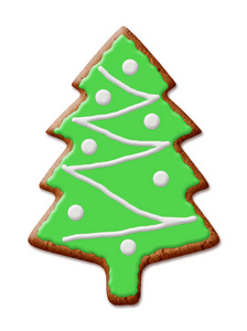 圣诞节曲奇饼冷杉树