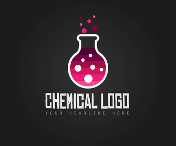 创意化学彩色徽标图片