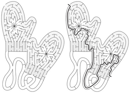 简单的拳击手套迷宫