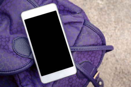 移动 phonwhite 移动智能手机时尚背包超紫罗兰色时尚手袋时尚饰品年 Communicatione