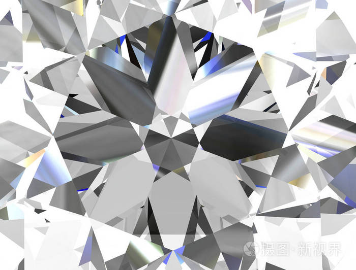 现实的钻石纹理关闭起来,3d 图