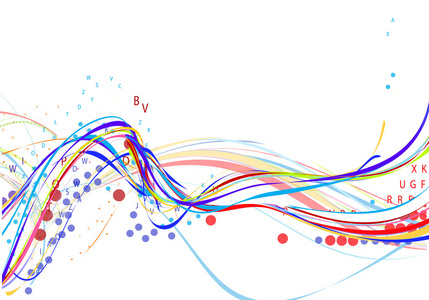 抽象波浪背景组成