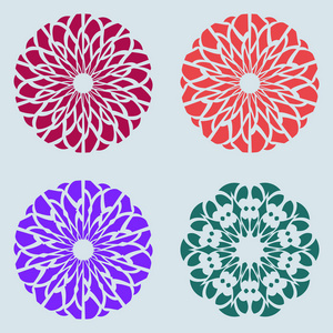 抽象几何 shapes00081chrysanthemum