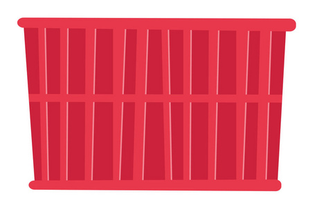 红色货物集装箱矢量卡通插图图片