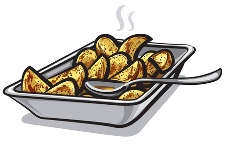 热的烤的土豆