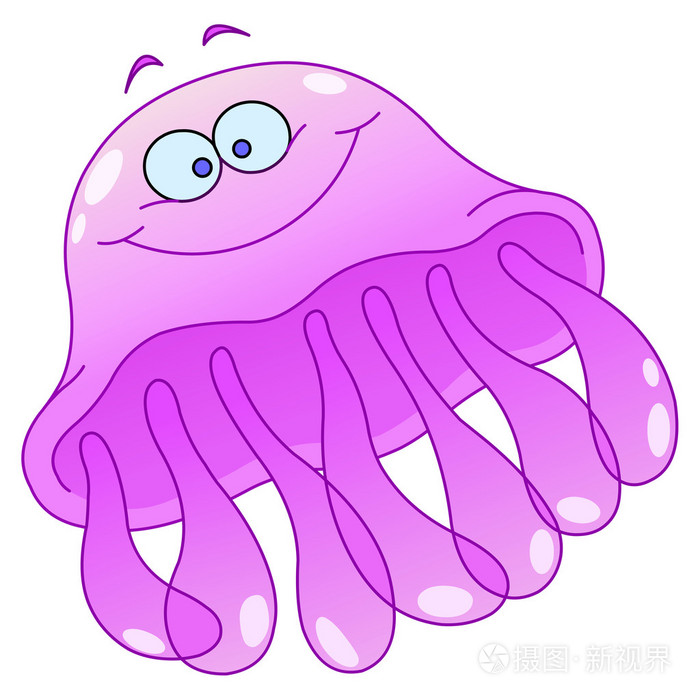 卡通水母