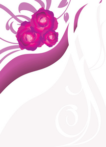 紫色玫瑰花卡