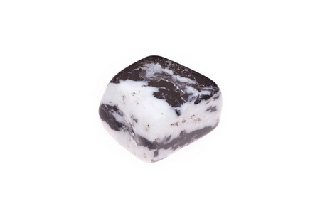 泥岩矿物斑马石头, 隔绝在白色背景
