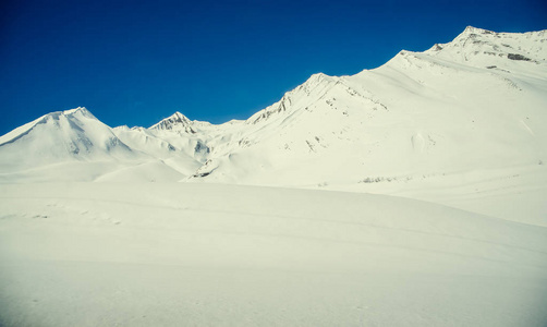 佐治亚州雪中的群山