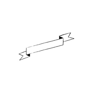 丝带图标复古