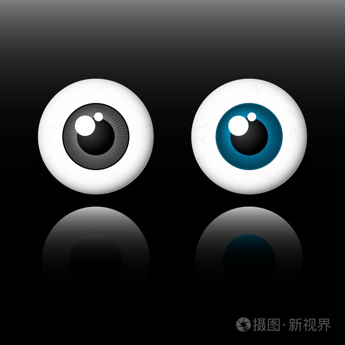 黑色背景的眼睛