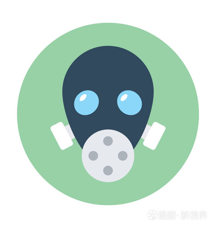 防毒面具矢量图标