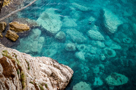 Petrovac 黑山度假村的海景色