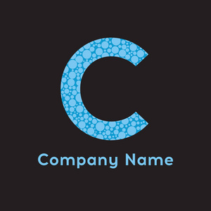 字母 C 标识。商业标志矢量插图。字母 C 气泡矢量