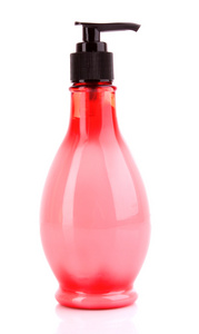 白色的粉红色肥皂瓶图片