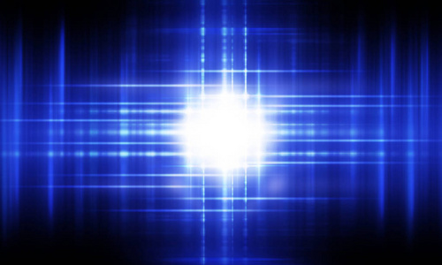 抽象蓝光照明插画