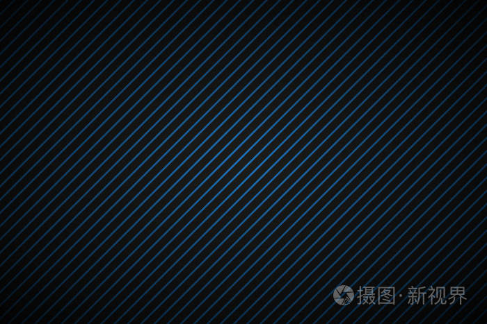 蓝色和黑色斜行, 条纹的图案, 平行线条,对角的碳纤维,与黑暗抽象背景