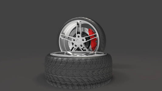 轮胎 3d 渲染