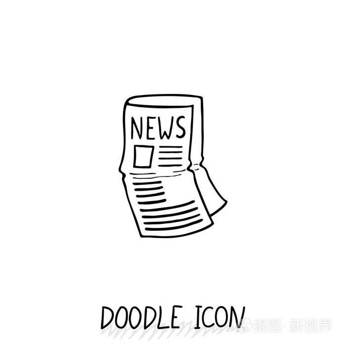 嘟嘟消息图标报纸符号