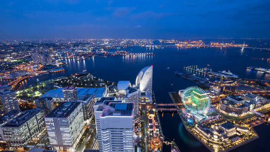 横滨夜景灯景观1