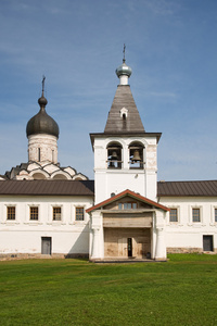 费隆托夫修道院。 报章的钟楼。 俄罗斯