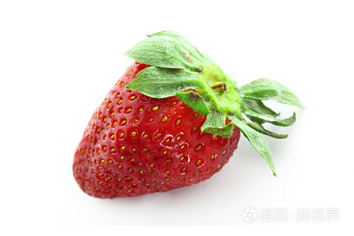 草莓白底隔离