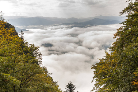 山风景Pieniny, 波兰