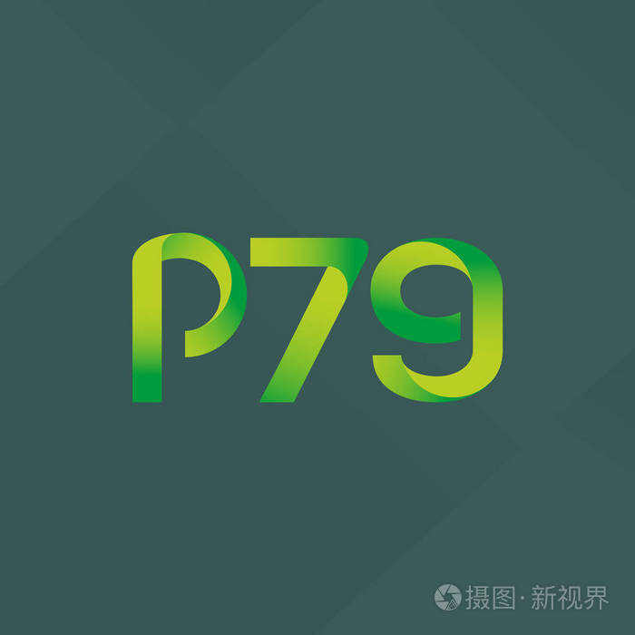 p79 联合字母和数字标志向量插图