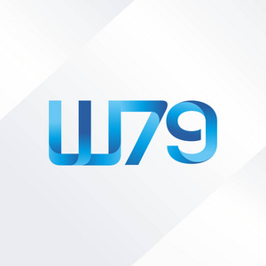 W79 联合字母标志, 矢量插图