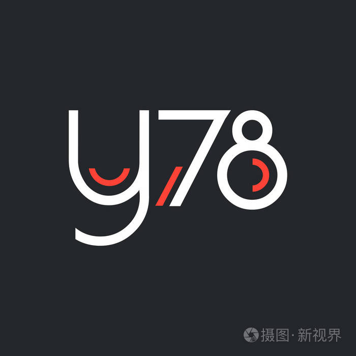 带字母和数字 y78 的徽标