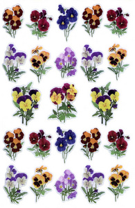 五颜六色的花朵作为浮雕标签的插图, 可用于墙纸或背景