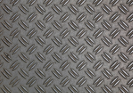 防滑的菱形图案灰色金属板