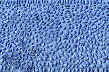 蓝色漂亮的鹅卵石背景图像, 圆形岩石纹理