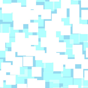 抽象平方图案浅蓝色几何背景 Mindblowing 随机平方几何