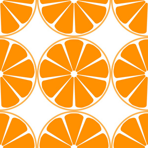 橙色水果无缝模式