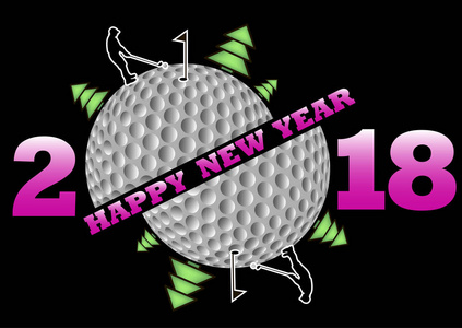 新年快乐 2017年和高尔夫