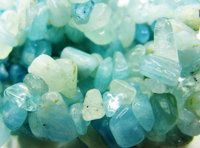 海蓝宝石晶洞地质晶体