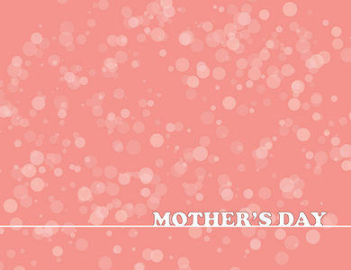 快乐的母亲节贺卡设计在粉红色的背景与散和