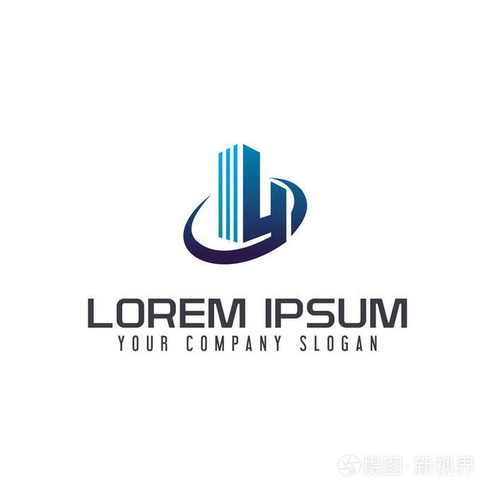 信y 建筑建筑标志设计概念模板