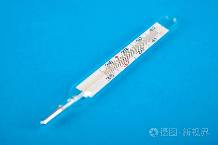 测量人体温度的玻璃温度计