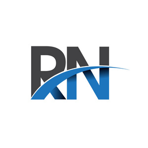rn 字母徽标, 您的企业和公司的初始徽标标识