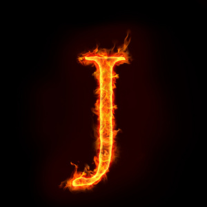 火的字母表，j