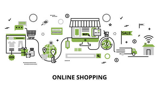 网上购物的概念, 网上销售与零售