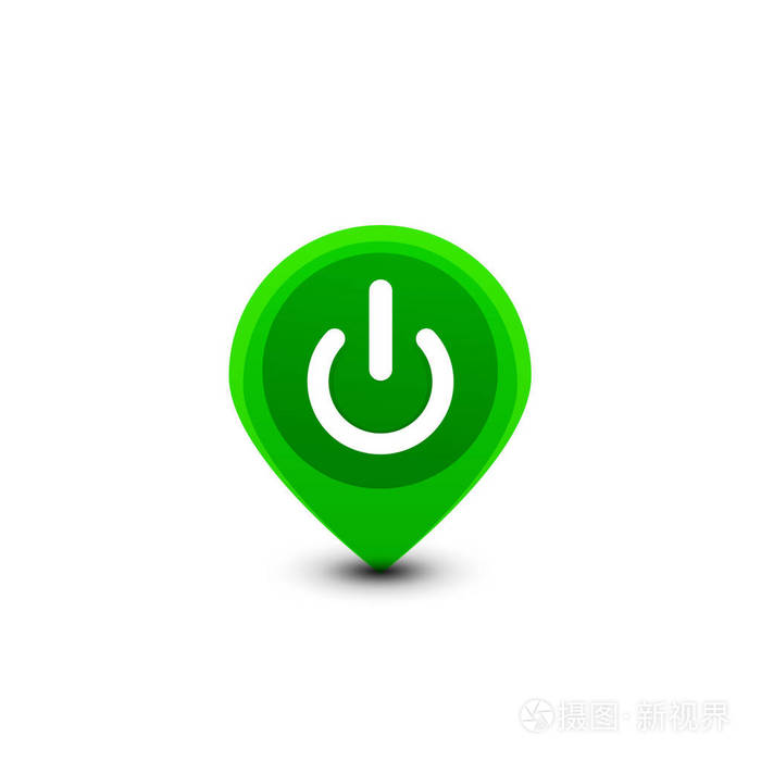 启动电源按钮 ui 图标设计 关闭符号