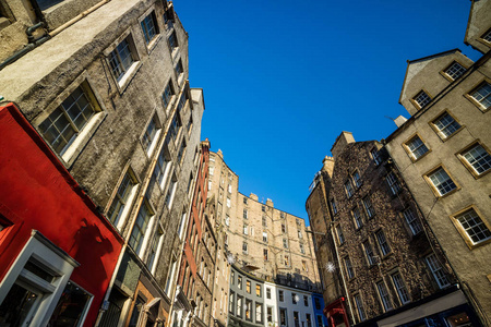 爱丁堡历史古城街景