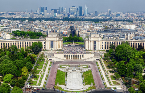 巴黎，埃菲尔铁塔从视图