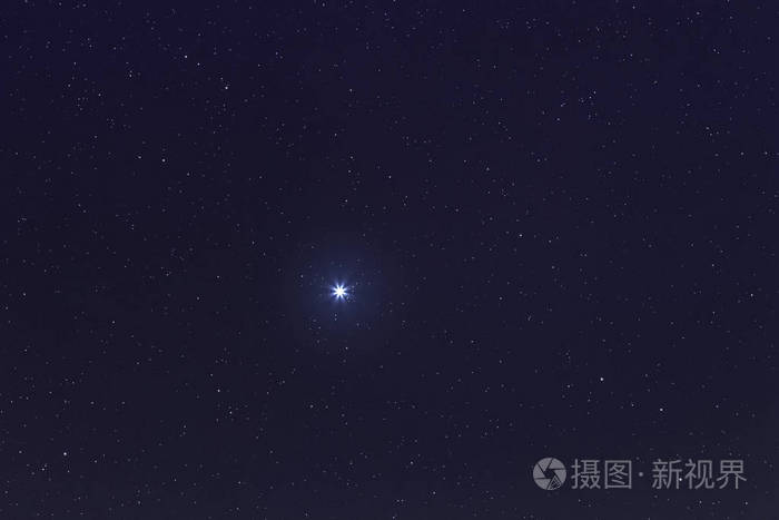 夜空中天狼星最亮的星星天狼星明星
